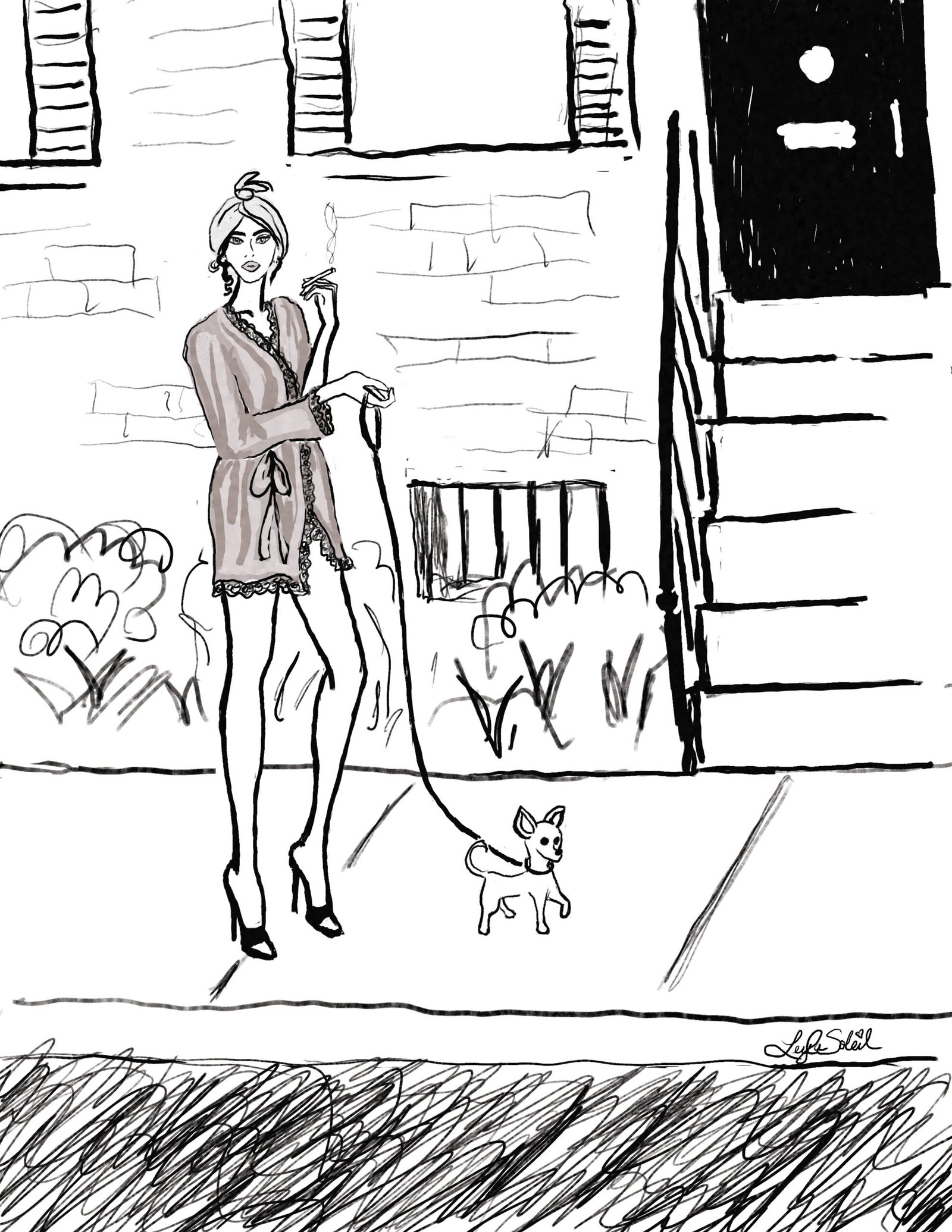 Morning fag 8 by 11 print